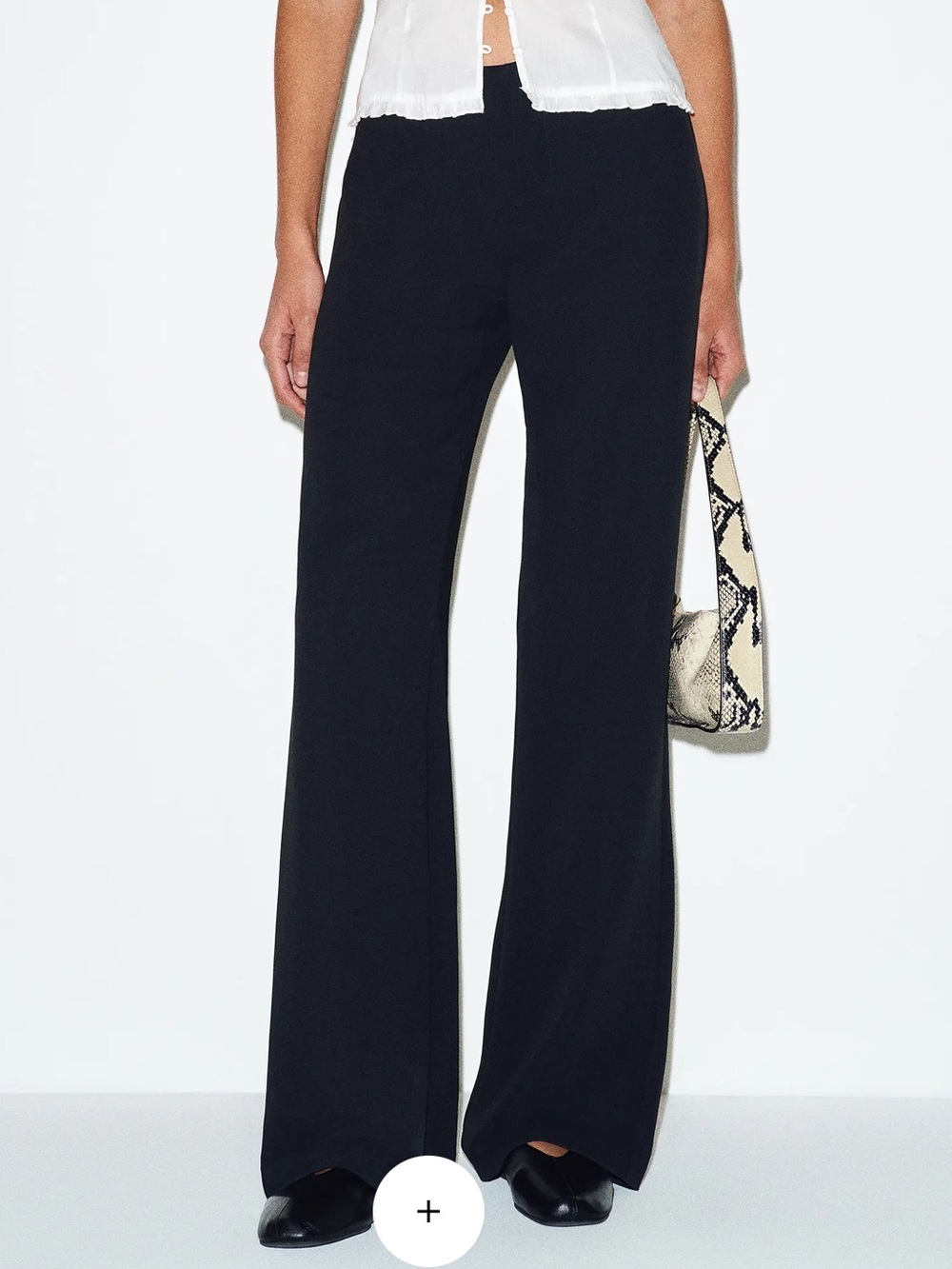 Reformation Vida Low Rise Pant in Black